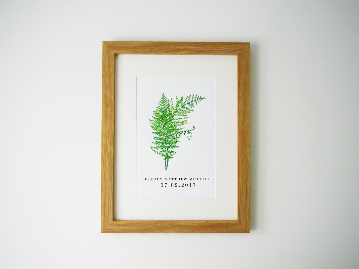 Personalised Woodland Alphabet INITIAL Print