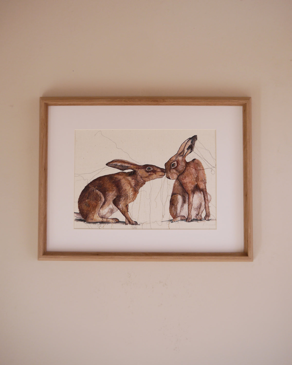 Two Hares Art Print