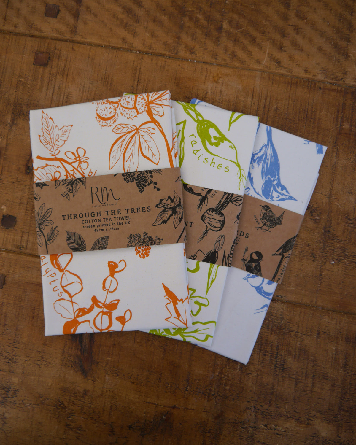 SALE - Pack of 3 British Nature Tea Towels