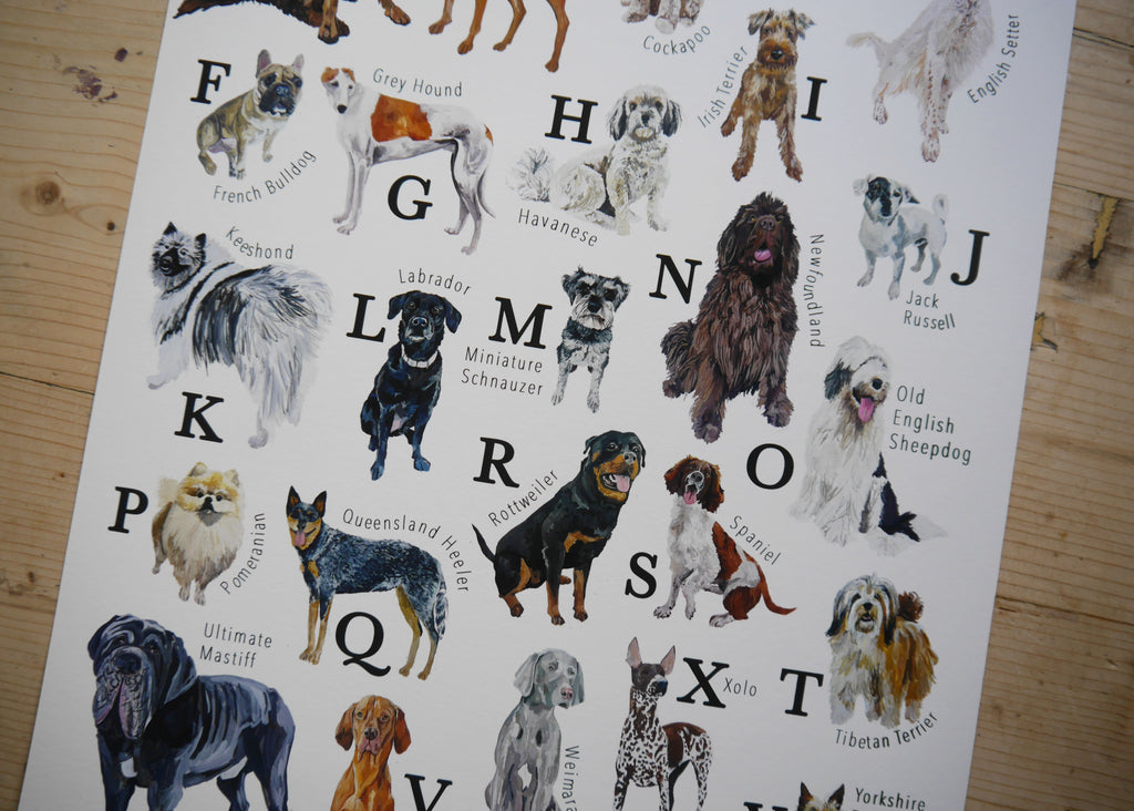 Dog Alphabet Print