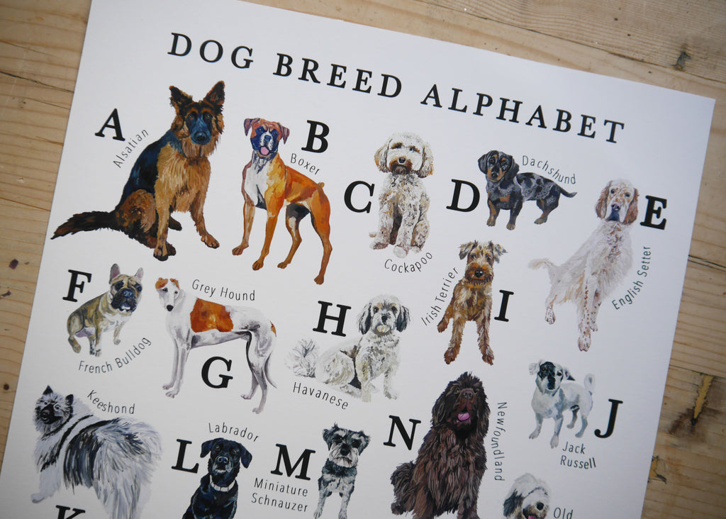 Dog Alphabet Print