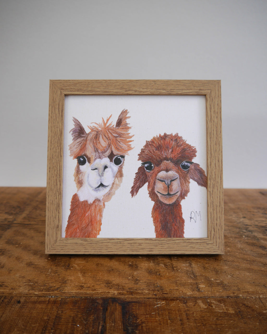 Alpaca Small Framed Print
