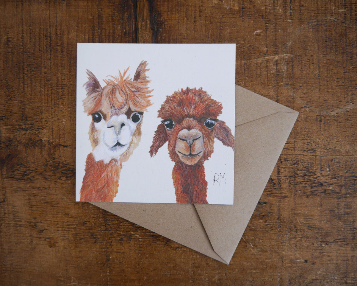 Alpaca Greetings Card