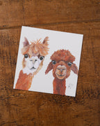 Alpaca Greetings Card