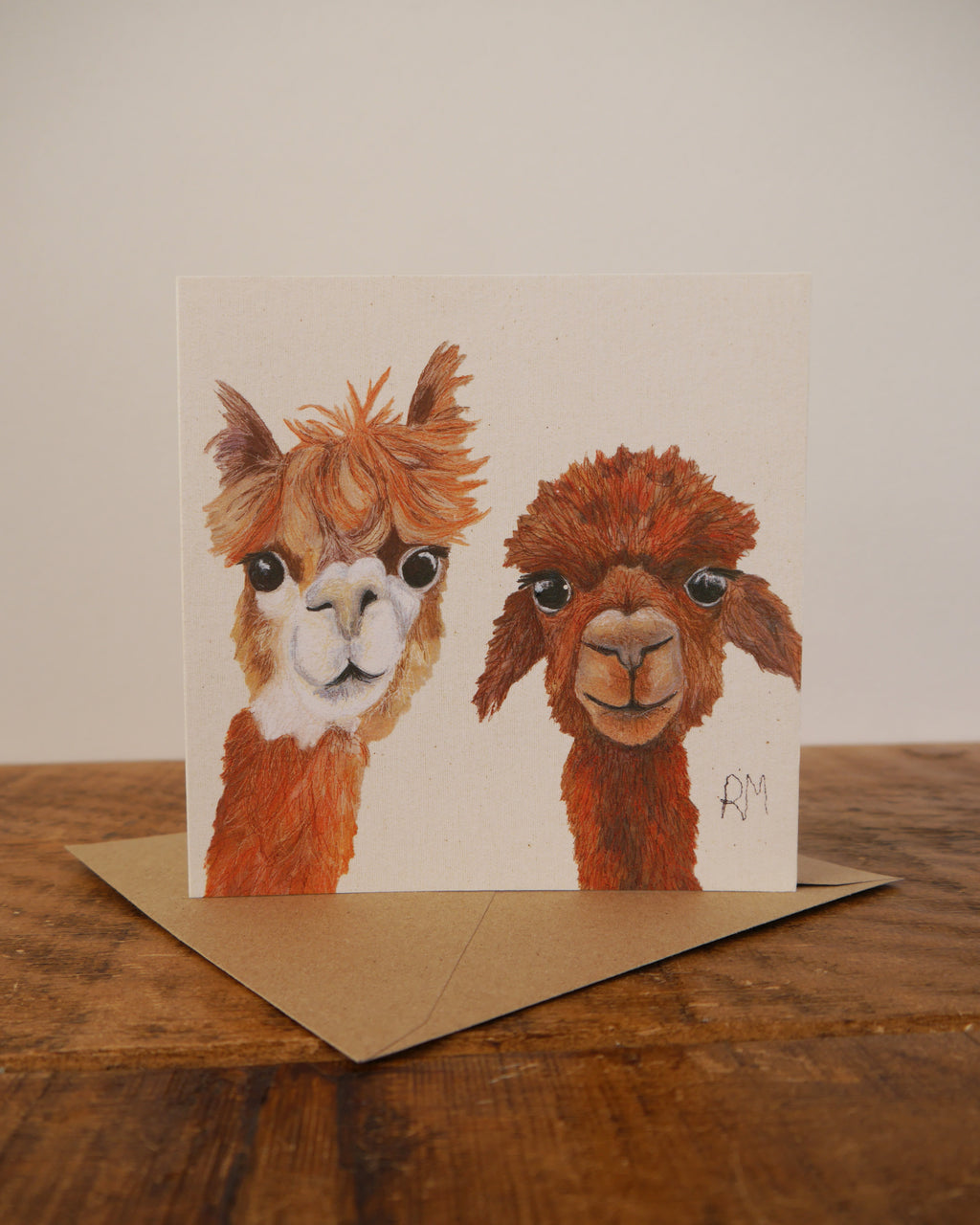 Alpaca Greetings Card