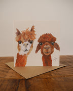 Alpaca Greetings Card
