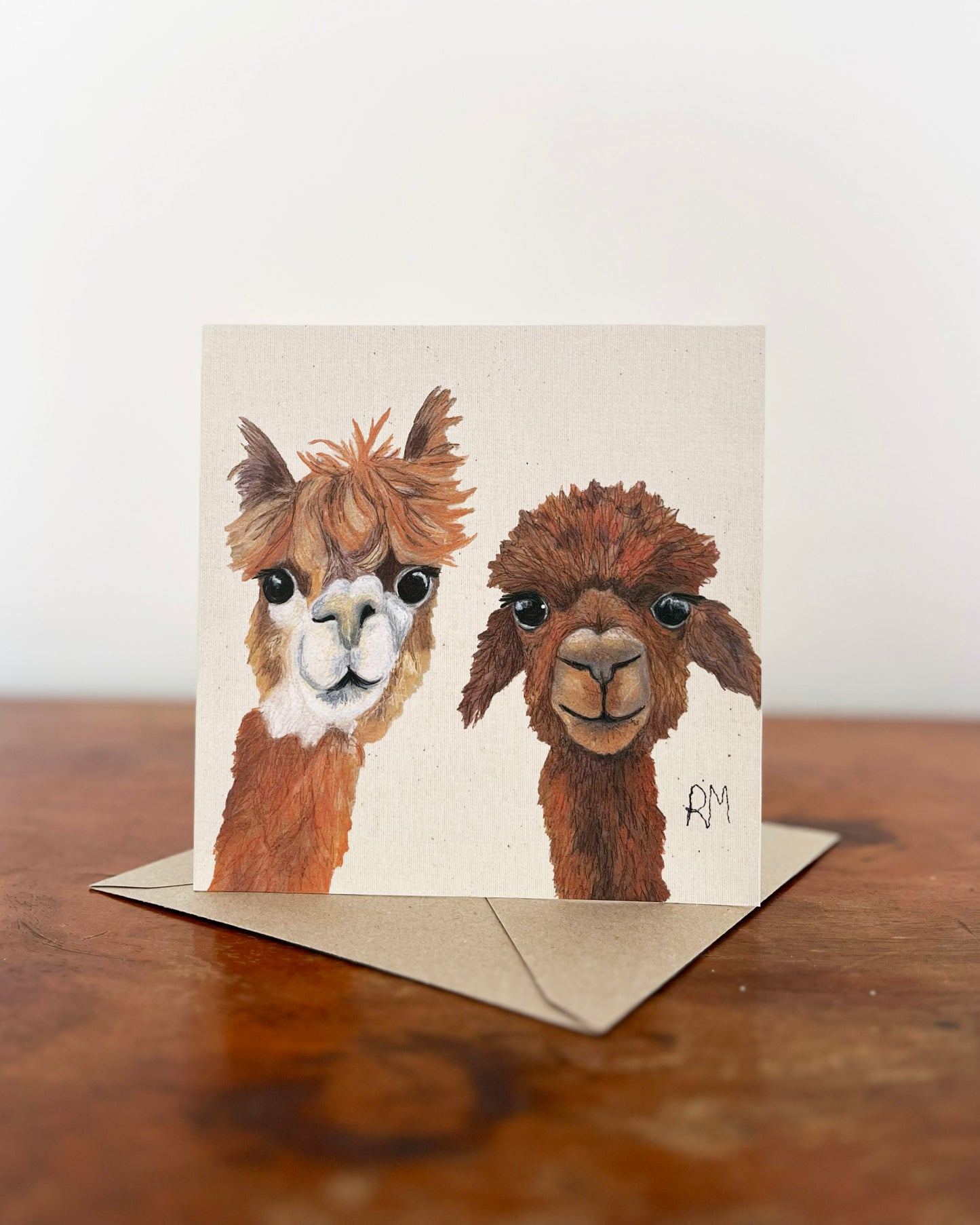 Alpacas Greetings Card