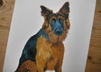 Alsatian Dog Print