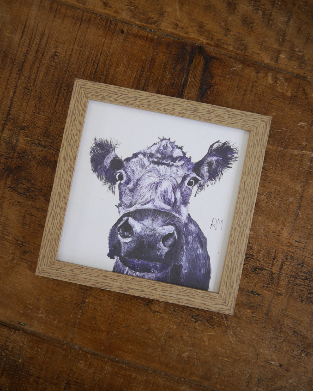 Cow Small Framed Print