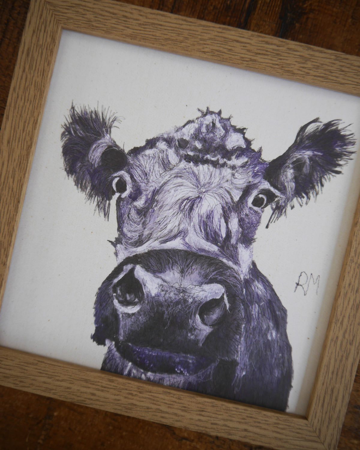 Cow Small Framed Print
