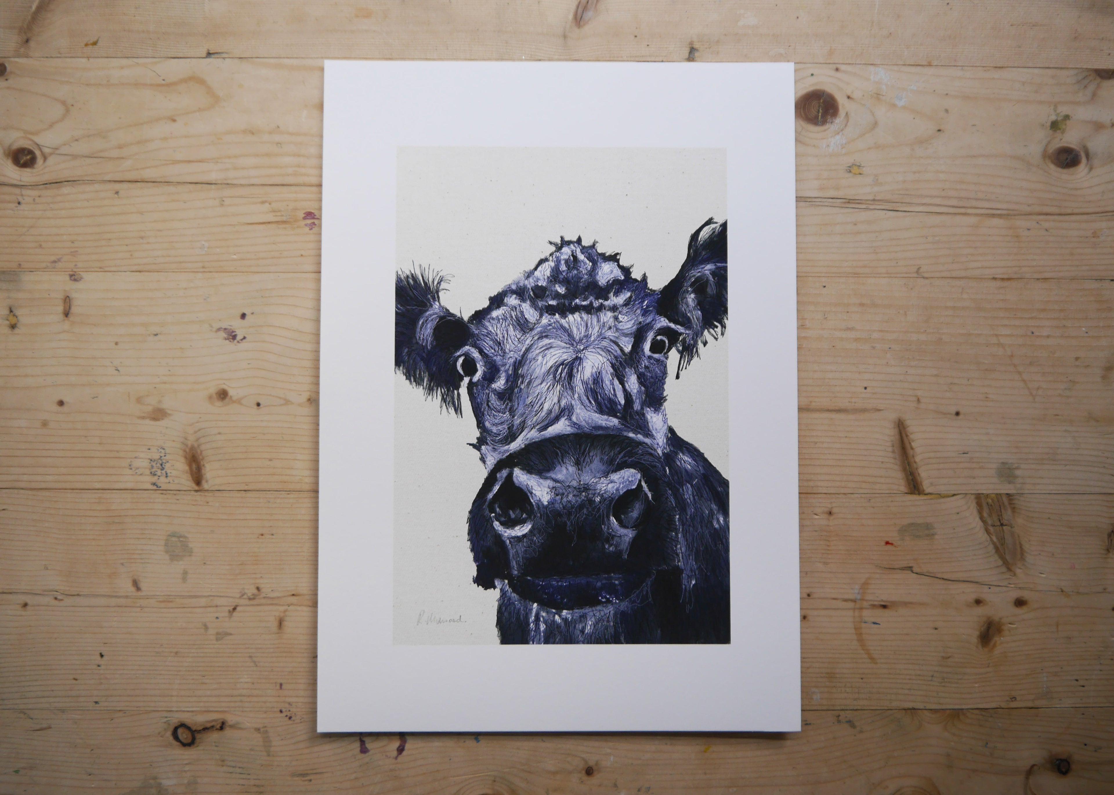 Cow Art Print