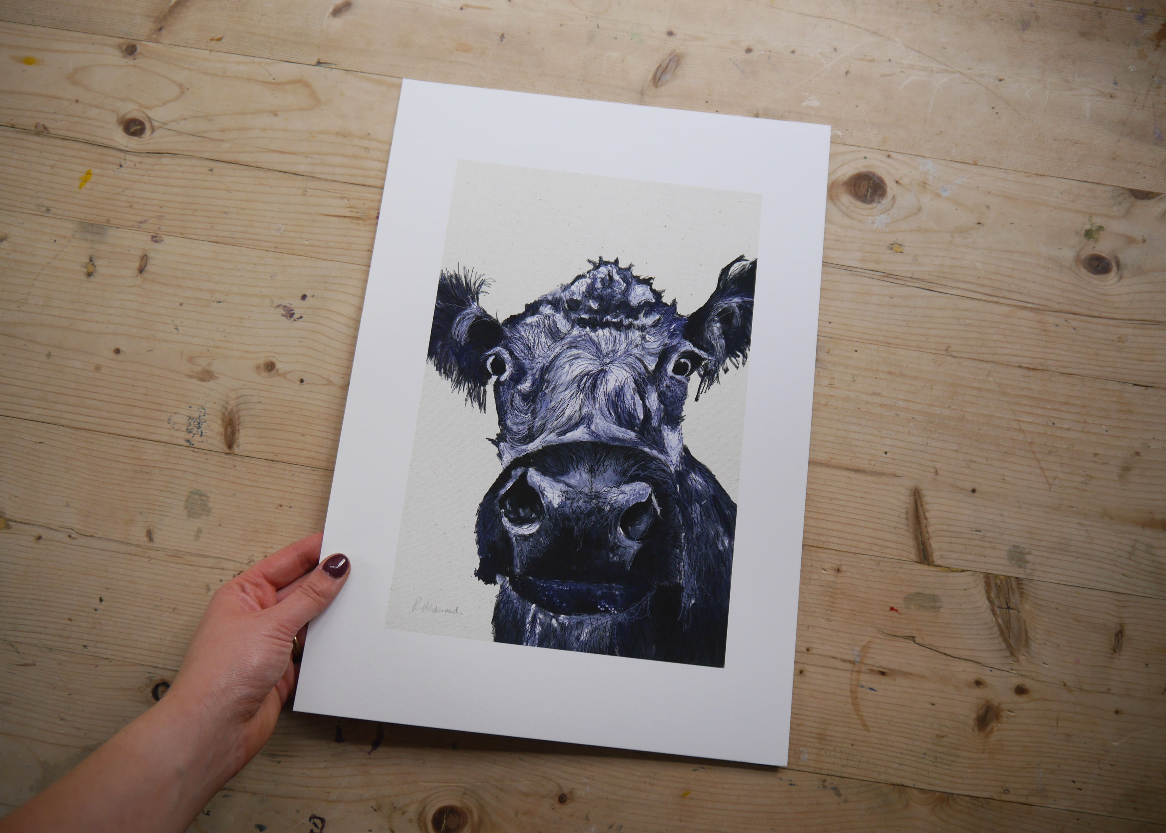 Cow Art Print