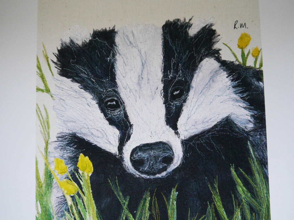 Badger Art Print