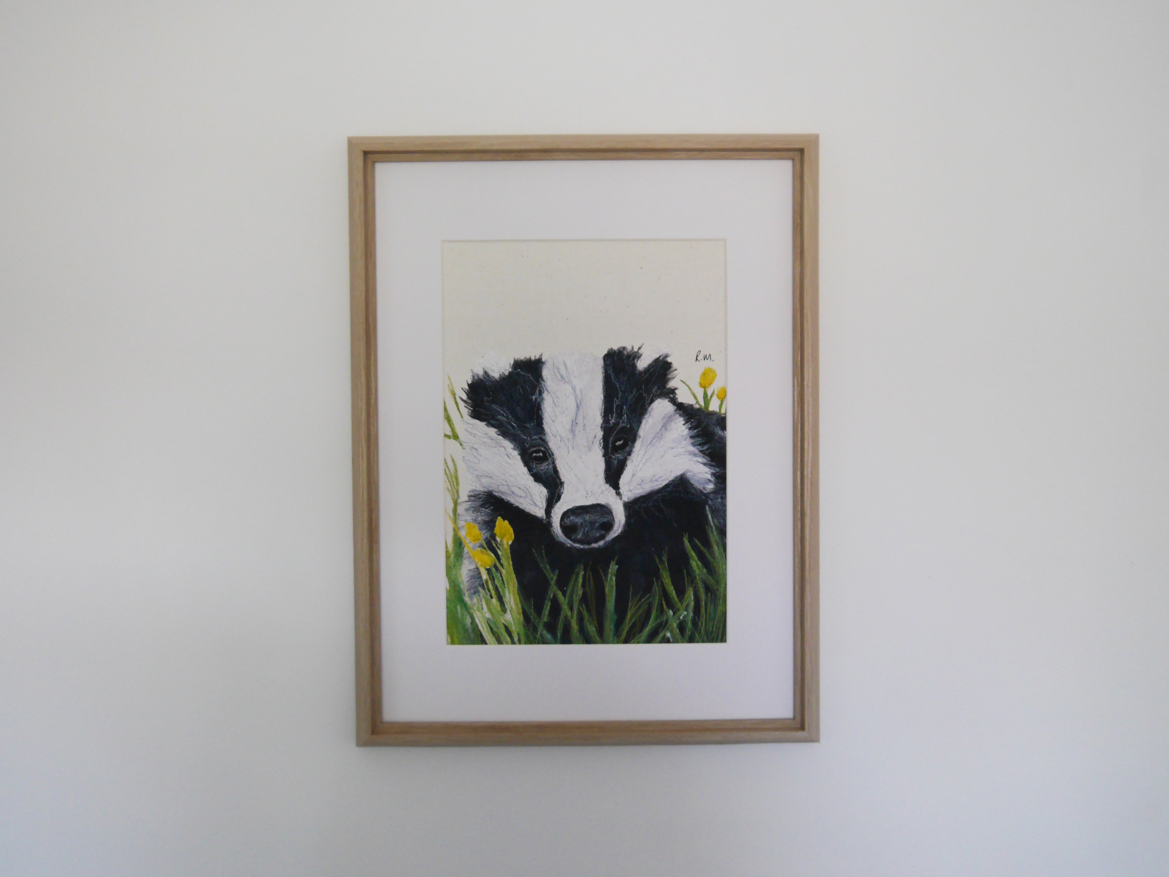 Badger Art Print