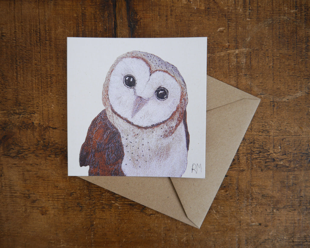 Barn Owl Greetings Card