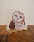 Barn Owl Greetings Card