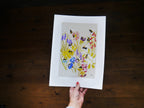 Bees on Blooms Art Print