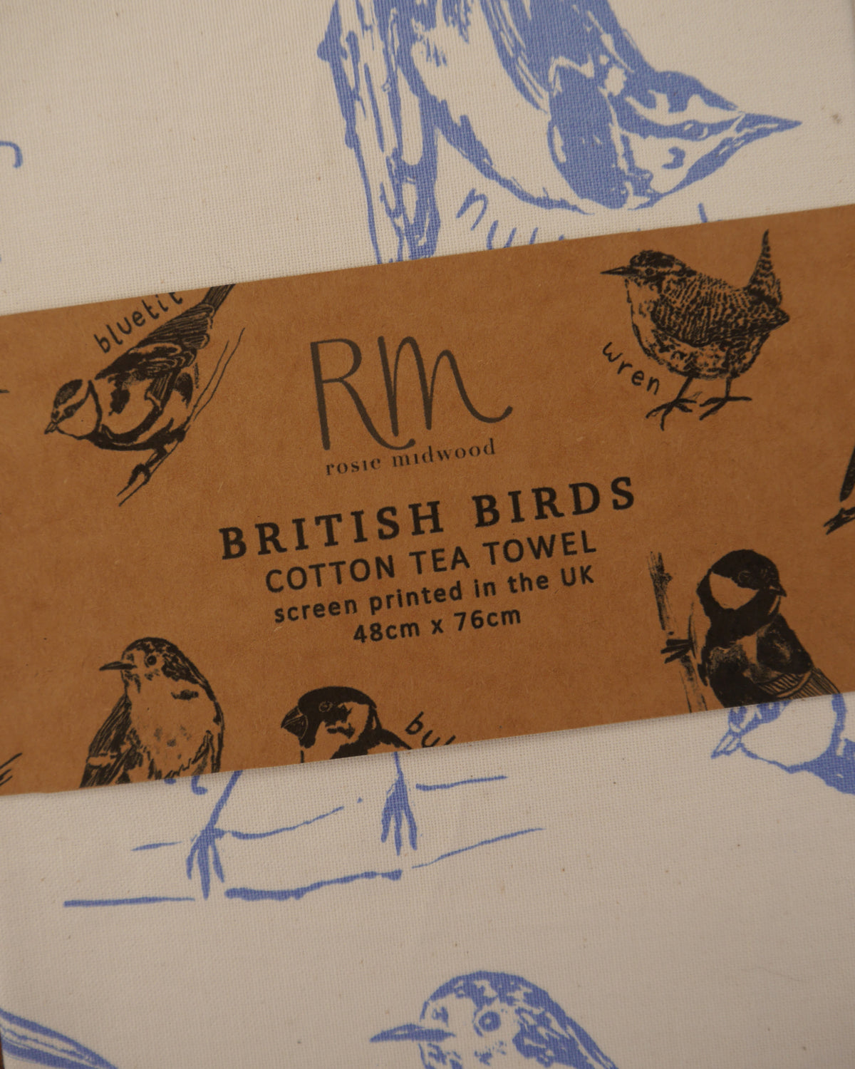British Birds Tea Towel