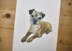 Border Terrier Dog Print