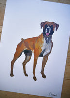 Boxer Dog Print