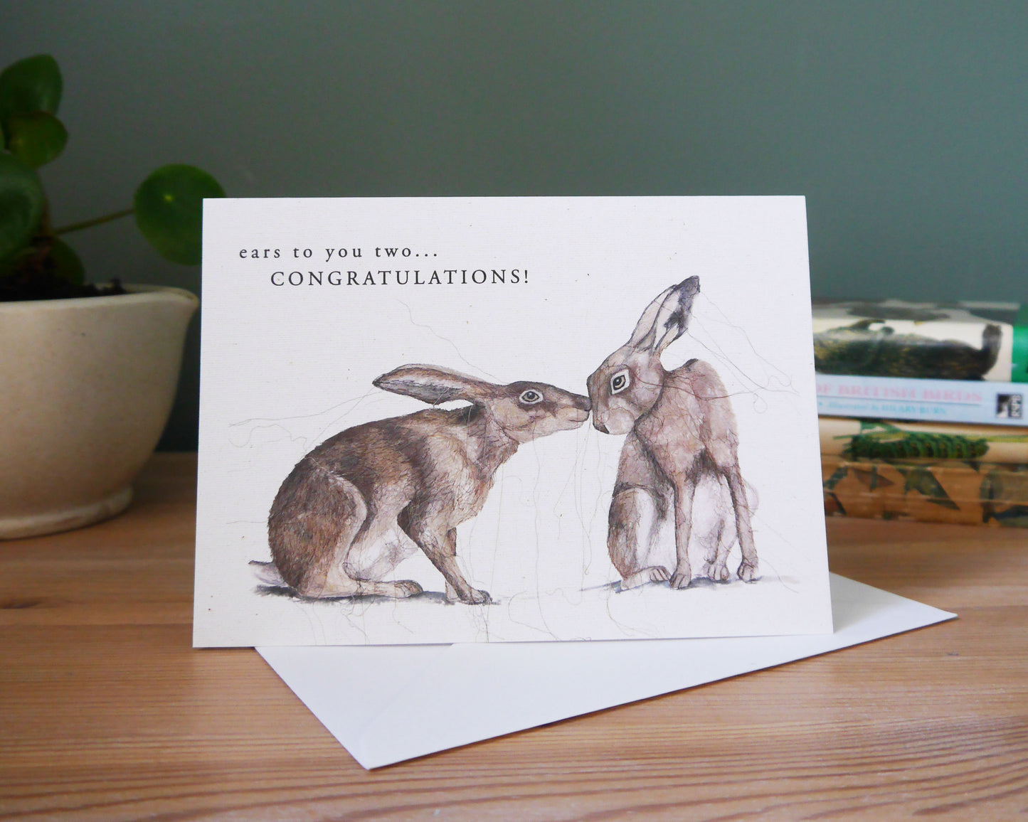 'Ear's to You' Congratulations Hare Card