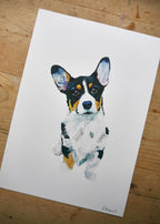 Corgi Dog Print
