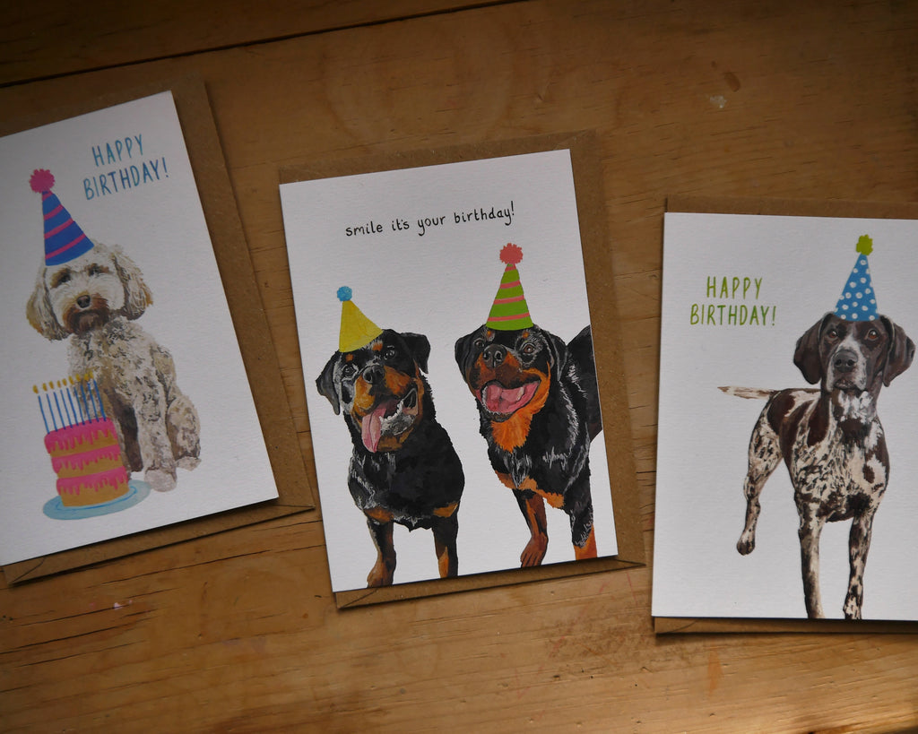 Dog Birthday Greetings Card Pack
