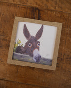 Donkey Small Framed Print