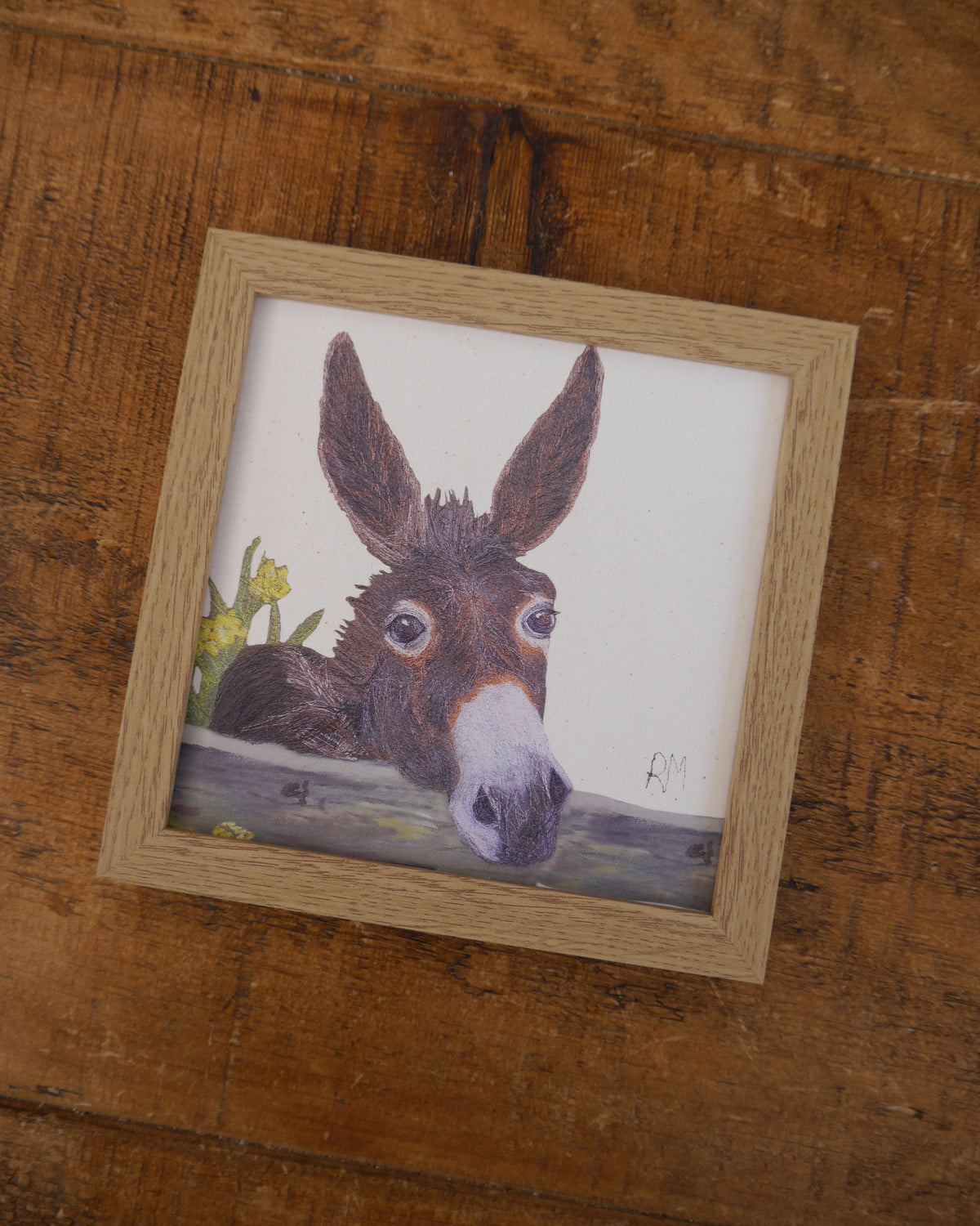 Donkey Small Framed Print