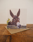 Donkey Greetings Card