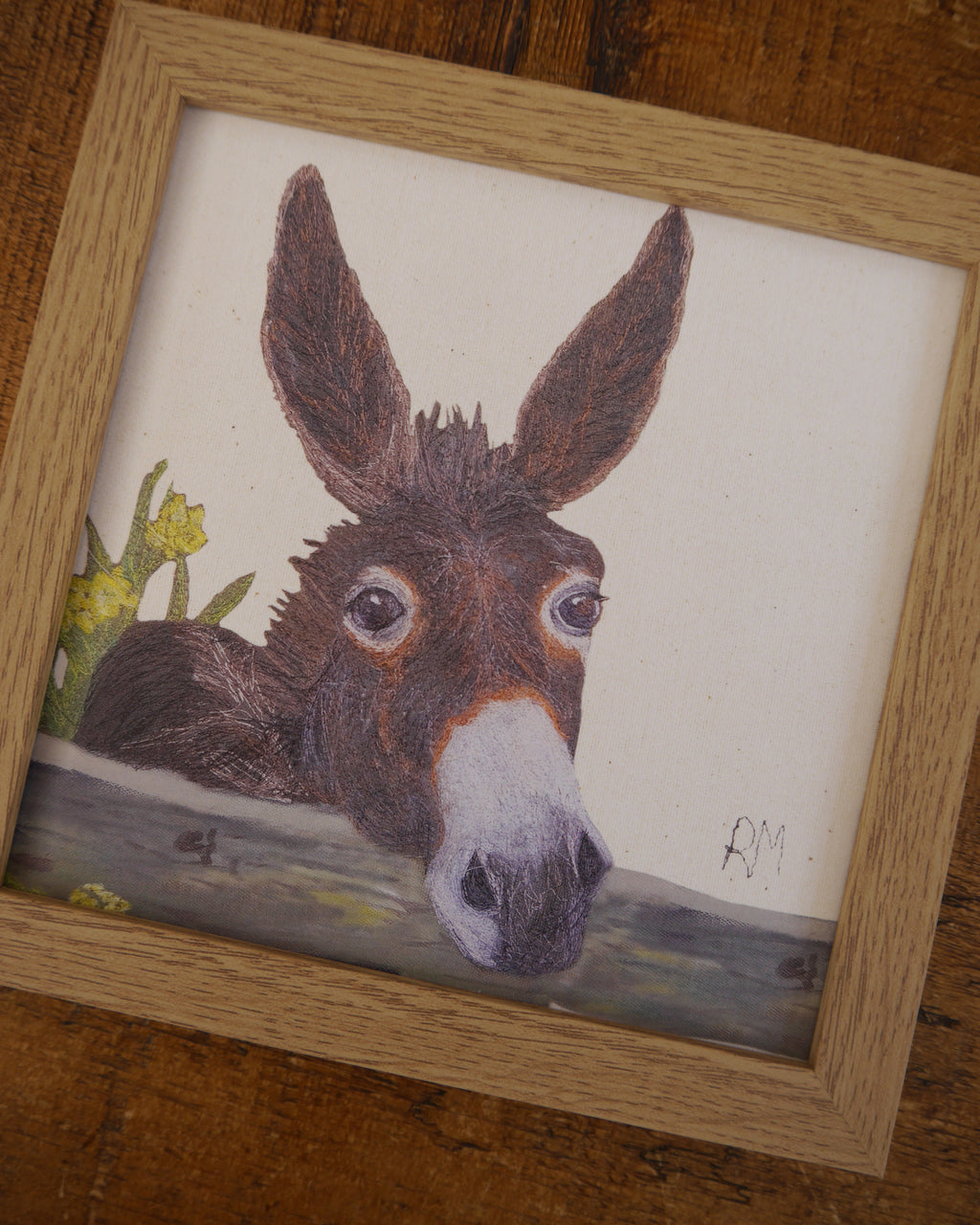 Donkey Small Framed Print