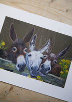 Donkeys Art Print