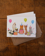 Cat Birthday Greetings Card