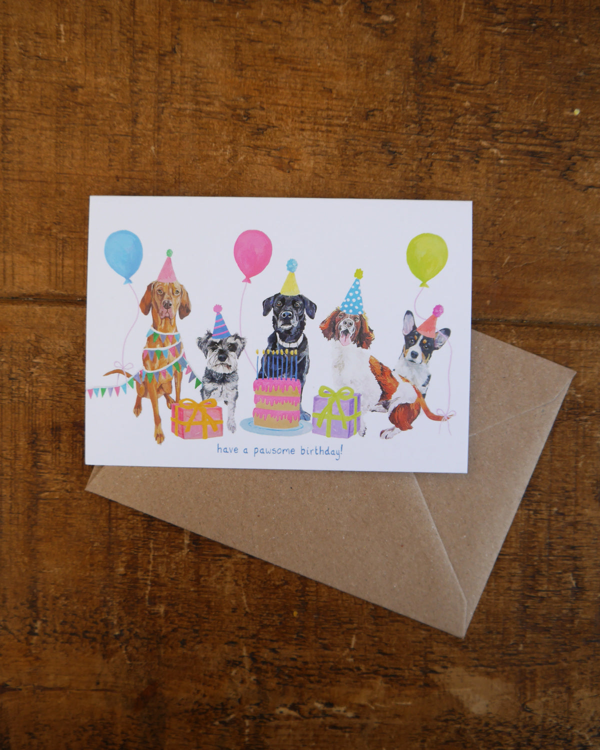 Dog Birthday Greetings Card