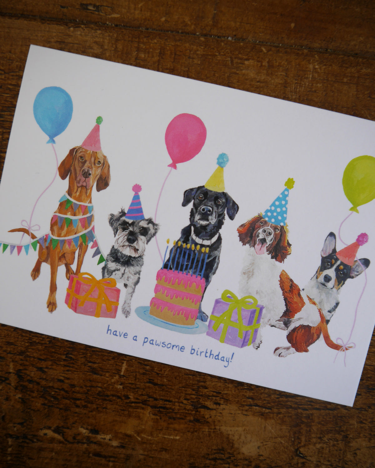 Dog Birthday Greetings Card