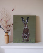 Hare Embroidered Canvas