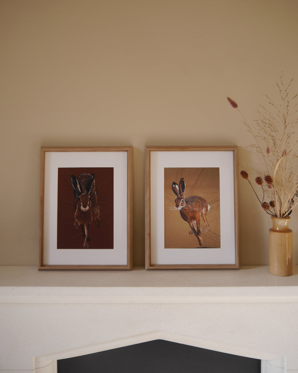 Running Hare Art Print
