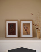 Running Hare Art Print