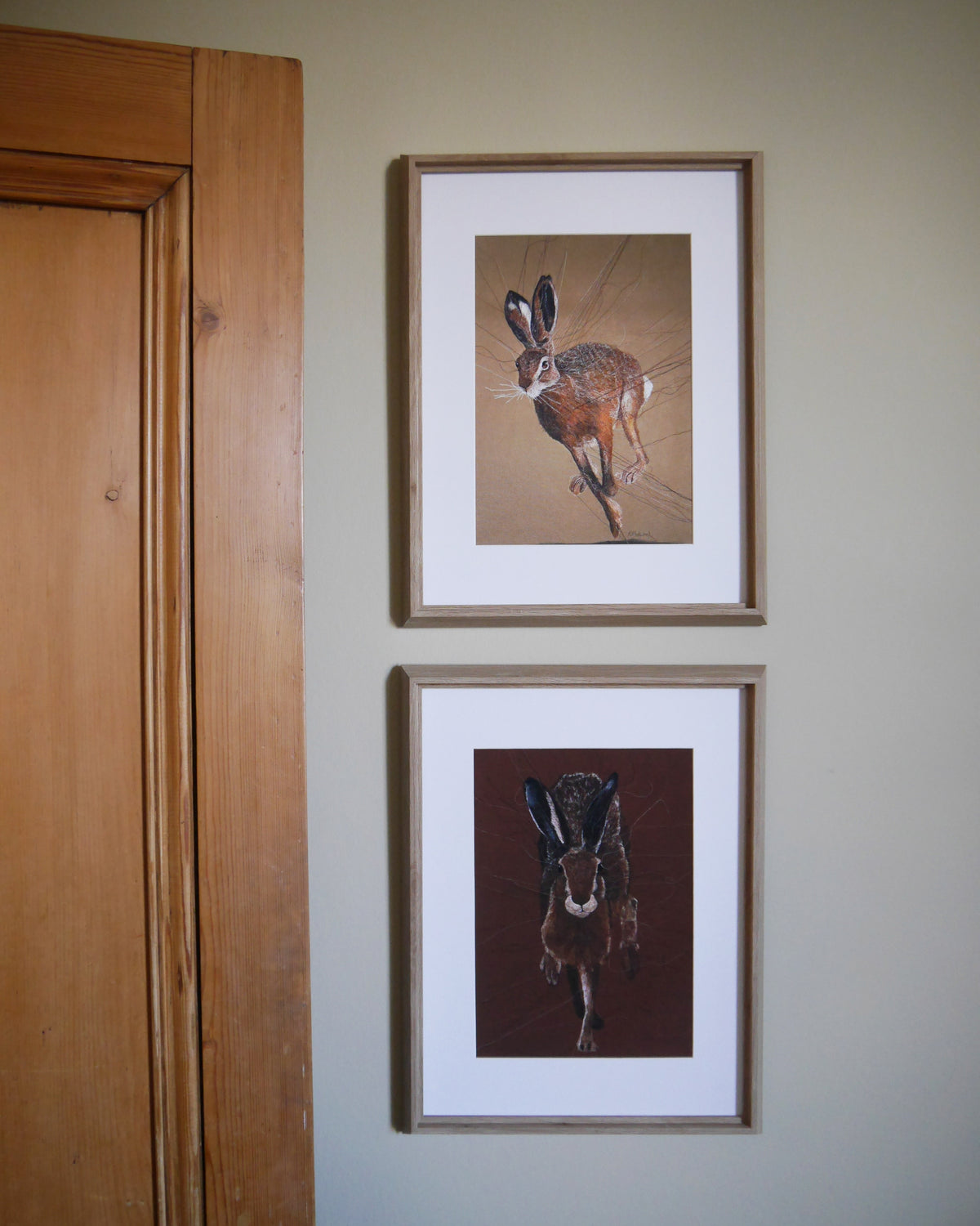 Running Hare Art Print