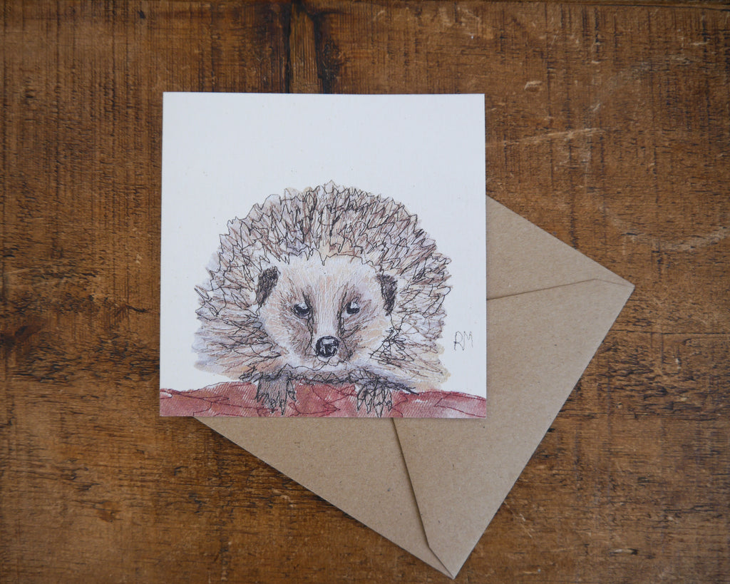 Hedgehog Greetings Card
