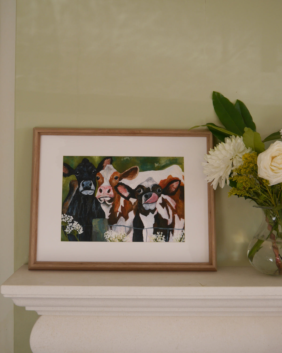 Herd of Cows Art Print