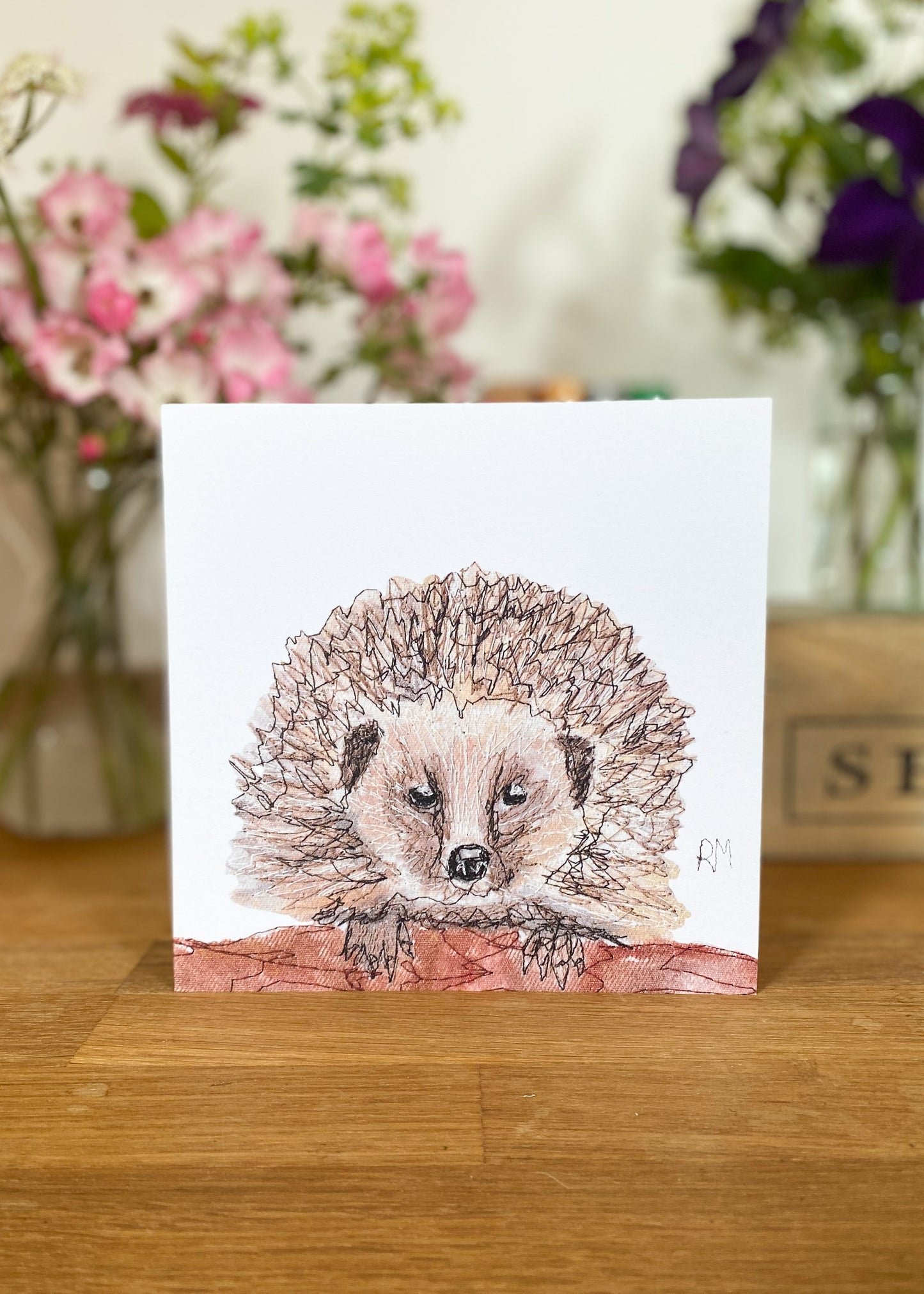 Hedgehog Greetings Card