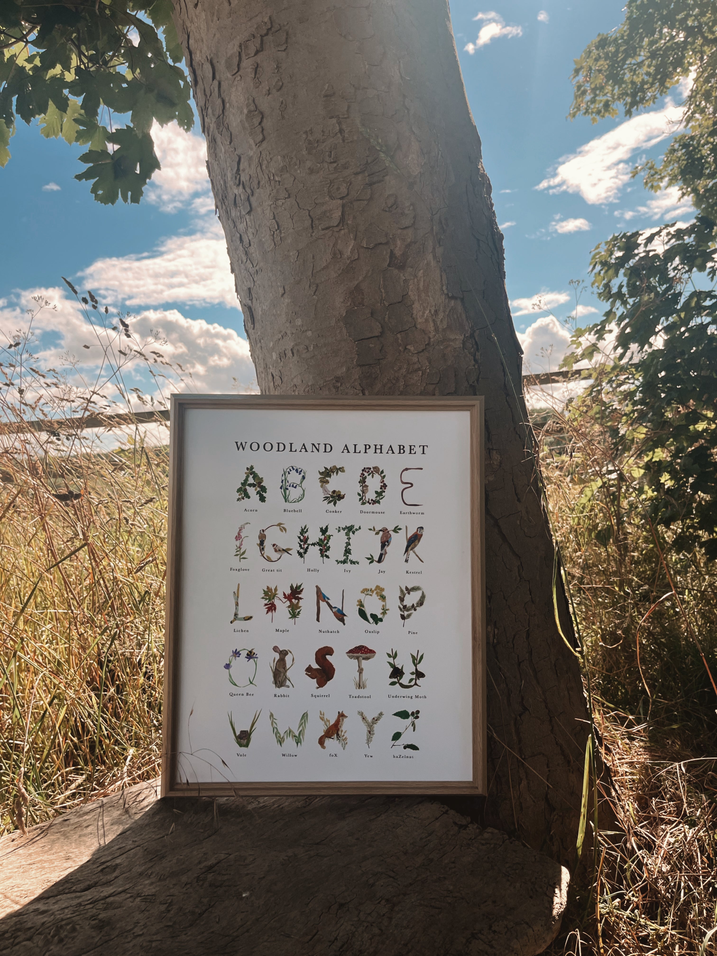 Woodland Alphabet Print