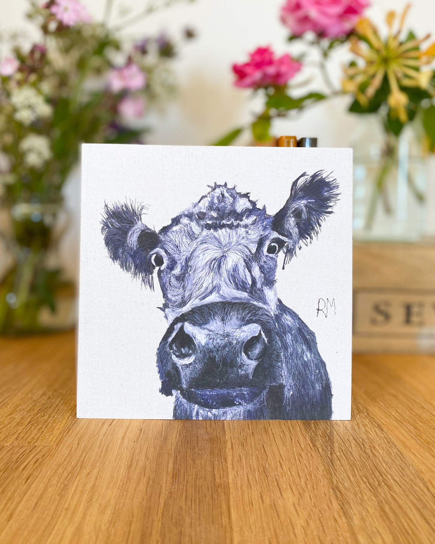 Cow Greetings Card