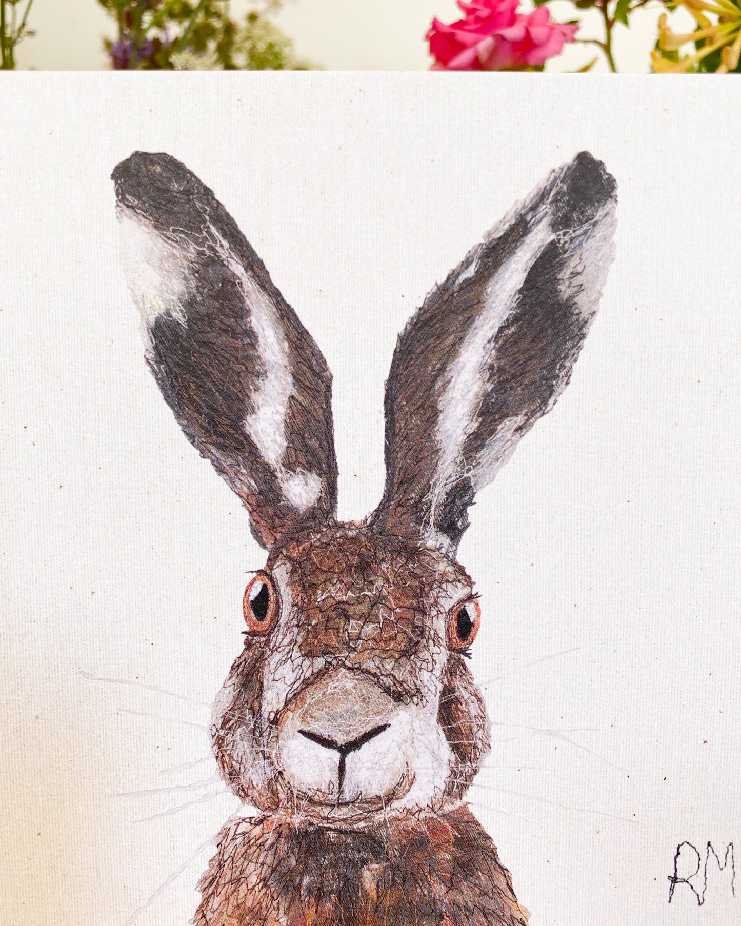 Hare Greetings Card