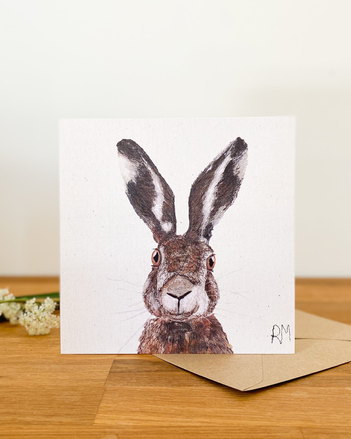 Hare Greetings Card