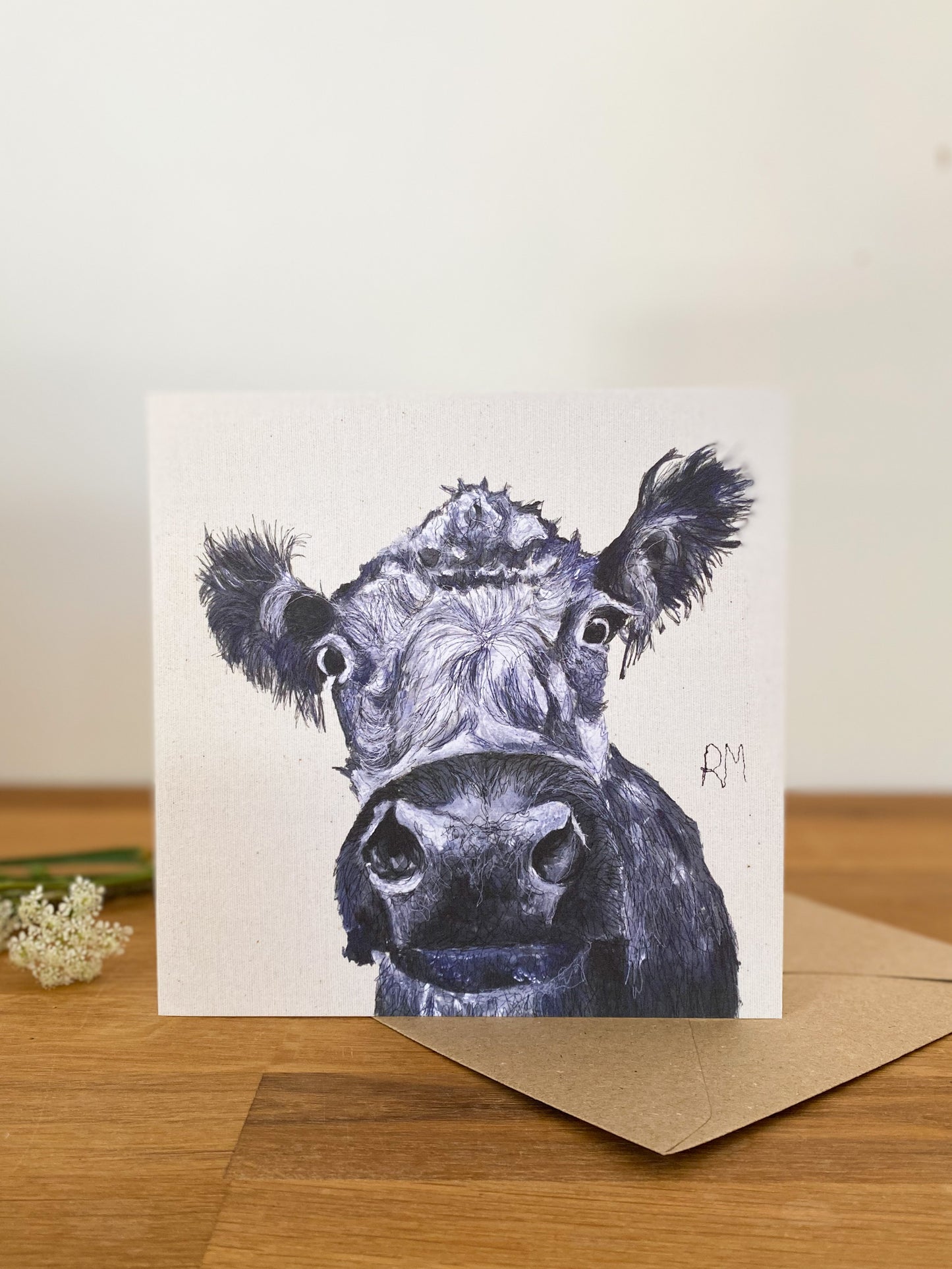 Cow Greetings Card