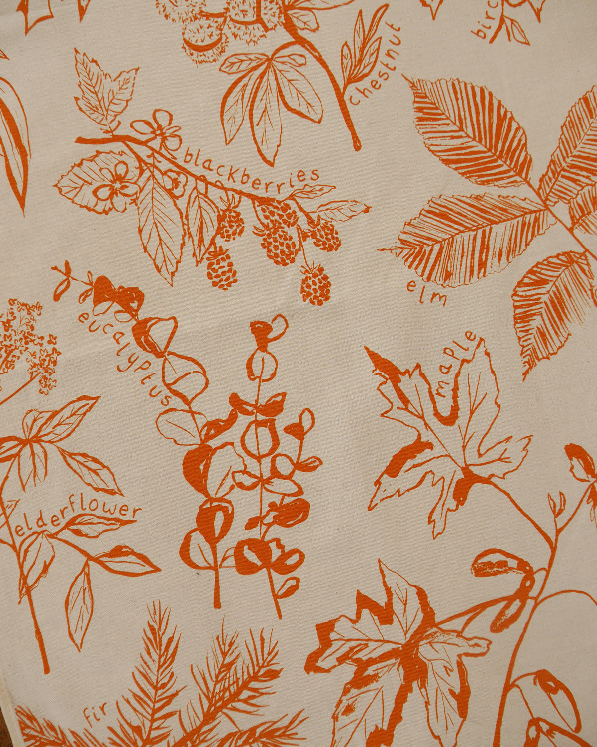 British Trees Tea Towel