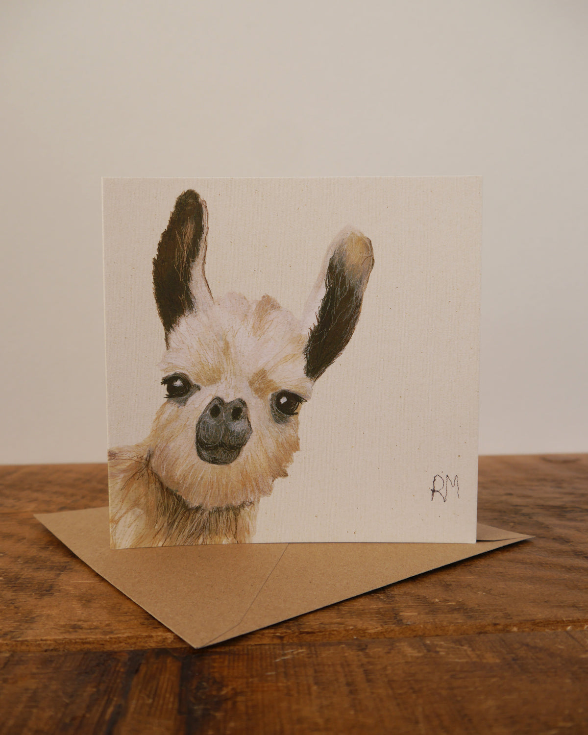 Llama Greetings Card