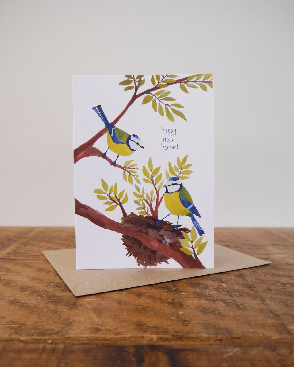 New Home Bluetit Greetings Card